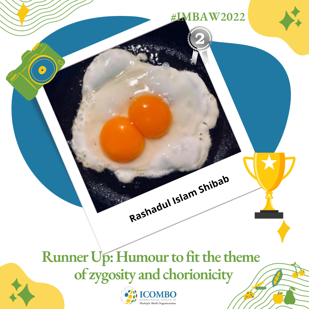 Runner up: Humour to fit the theme of zygosity and chorionicity